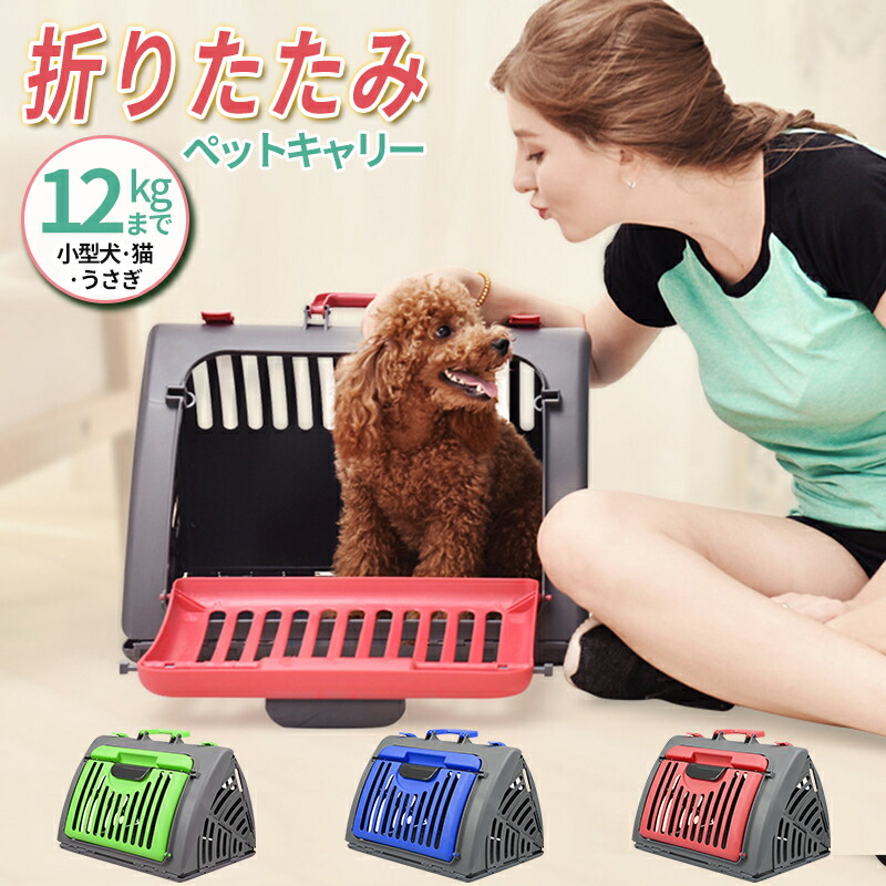 ペットキャリーバッグ 小型犬 猫 航空箱 ペットキャリーバッグ 折りたたみ キャリー クレート メッシュ ペット キャリー折りたたみクレート 室内外 屋内 ドライブボックスケージ ペットケージ ゲージ 小型犬 小動物 犬 ドッグ 猫 ペット用品