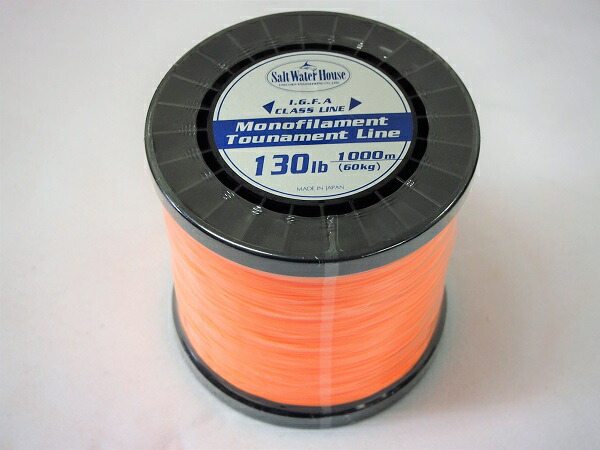 ソルトウォーターハウス フィッシング 1000m 1000m ナイロントーナメントライン130lb オレンジ トップウォータータックルズ ライン I G F A