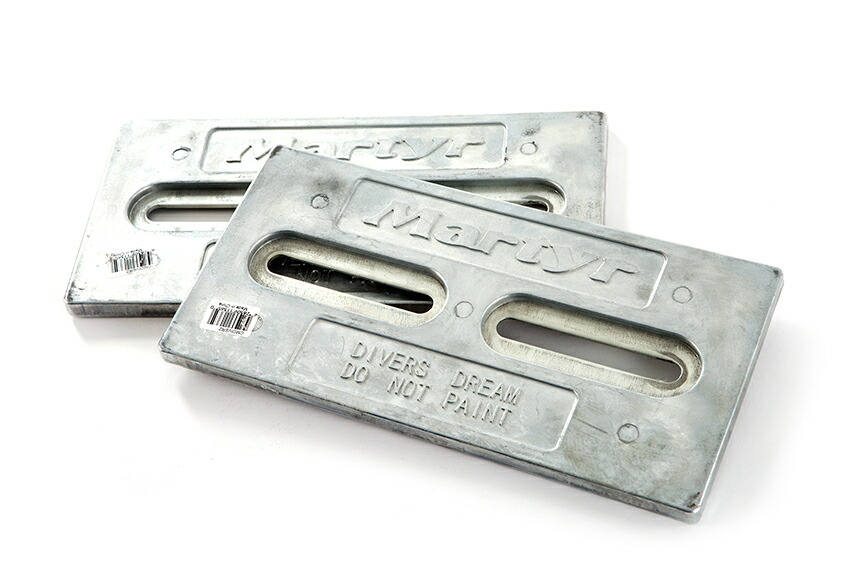 船舶ハル取付用ジンクアノード（防蝕亜鉛） Martyr Anodes　ハルアノード　ダイバードリーム 　304ｍｍ