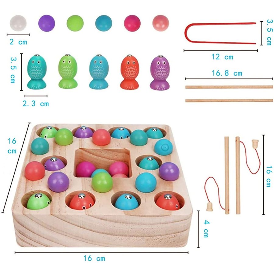2021年ファッション福袋 釣りおもちゃ 子供おもちゃ 釣り玩具 磁石 木製 おもちゃ 木の魚釣り 男の子 知育玩具 親子ゲーム 子供 人気誕生日プレゼント  クリスマス 贈り物 somaticaeducar.com.br