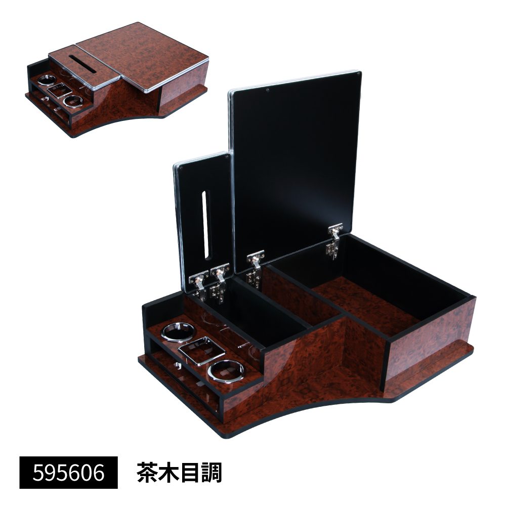 JET INOUE ジェットイノウエ 595606 センターボックス 日野 大型&rsquo;17プロフィア用/汎用 茶木目調｜トラブーン　店