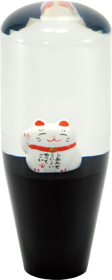 「新品」招き猫シフトノブ１００ｍｍ : シフトノブ 招き猫 クリスタル ギアノブ MT車AT車 汎用