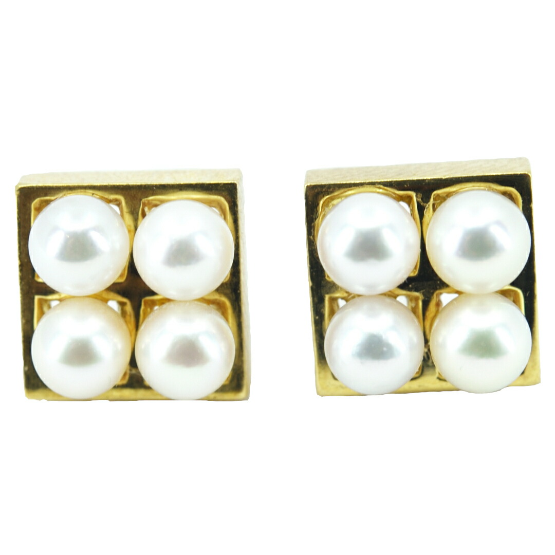 新品未使用品⭕️ジュエリーマキ パールピアス 楽天市場】ジュエリーマキ パール/真珠 フリルピアス/K18YG/750-0.7g