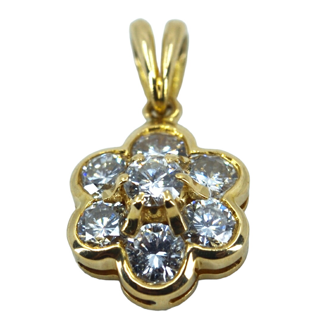 K18 ダイヤモンドペンダントトップ ゴールド/シルバー K18 ダイヤモンド レディース ジュエリー／宝石／宝飾品／貴金属／宝飾小物／ジュエリー雑貨 【中古】