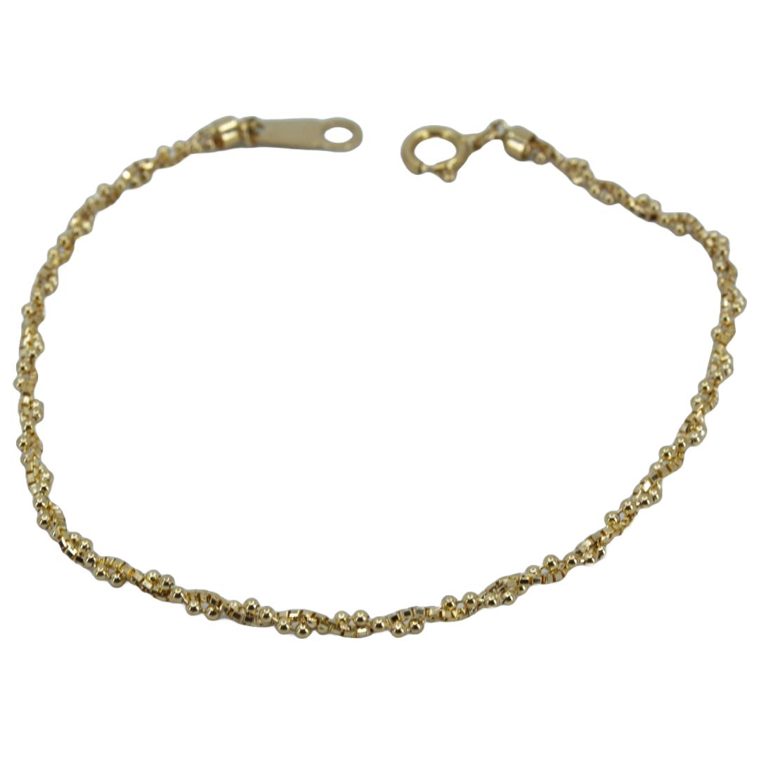 K18 腕輪 16糎 ゴールド K18 16糎 ユニ一発やる 宝飾品／珠玉／宝飾品／貴金属 ／腕輪／バングル／リストバンド／手佩び物 【中古】