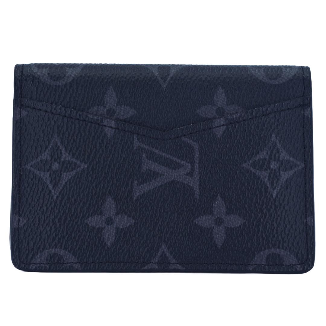 ルイ・ヴィトン Louis Vuitton モノグラム カードケース オーガナイザードゥポッシュ ブラック/グレー モノグラム メンズ コインケース／カードケース ／小銭入れ／名刺入れ／定期入れ／カードホルダー／コインパース 【中古】