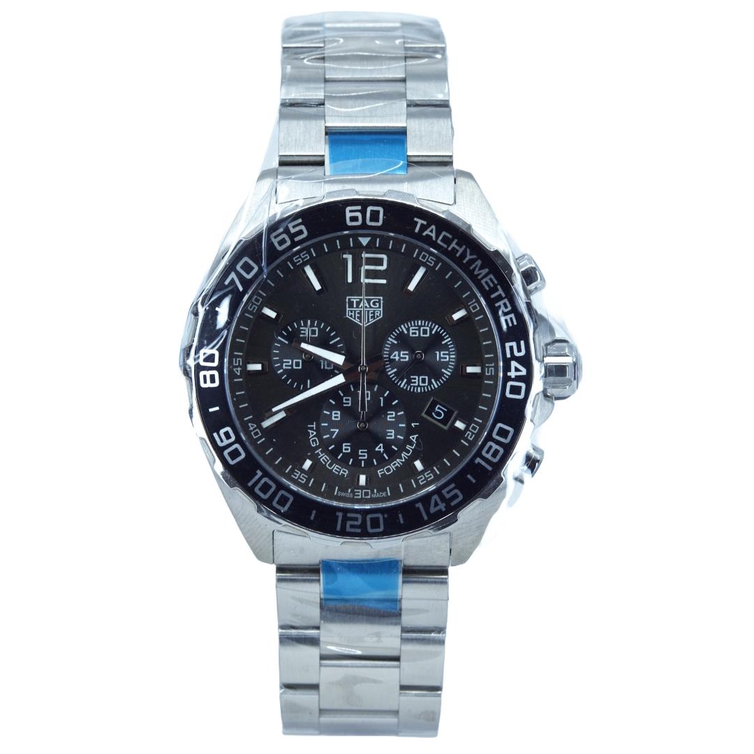 タグホイヤー Tag Heuer フォーミュラー1 クロノグラフ SS/薄墨色 ステンレス鋼 メンズ ブランド名時辰儀／飛び切り時辰儀／ご覧なさる／ウオッチ／Watch／成人男性用ウオッチ／メンズウォッチ／成人男性時辰儀／メンズ時辰儀 【中古】