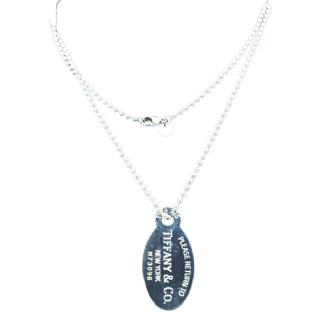 ティファニー Tiffany&Co Sv925 リターン トゥ ティファニー オーバルタグ ロングネックレス シルバー Sv925 約84cm レディース ジュエリー／宝石／宝飾品／貴金属 ／ネックレス／首飾り／チェーンネックレス 【中古】