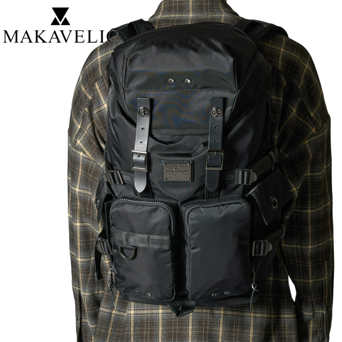 【置き目品】マキャベリック 背嚢 MAKAVELIC DOUBLE BOTTLES BACKPACK 背嚢 3109-10116 置き目売りわたす店 父の日  差し上げ物 かっこいい
