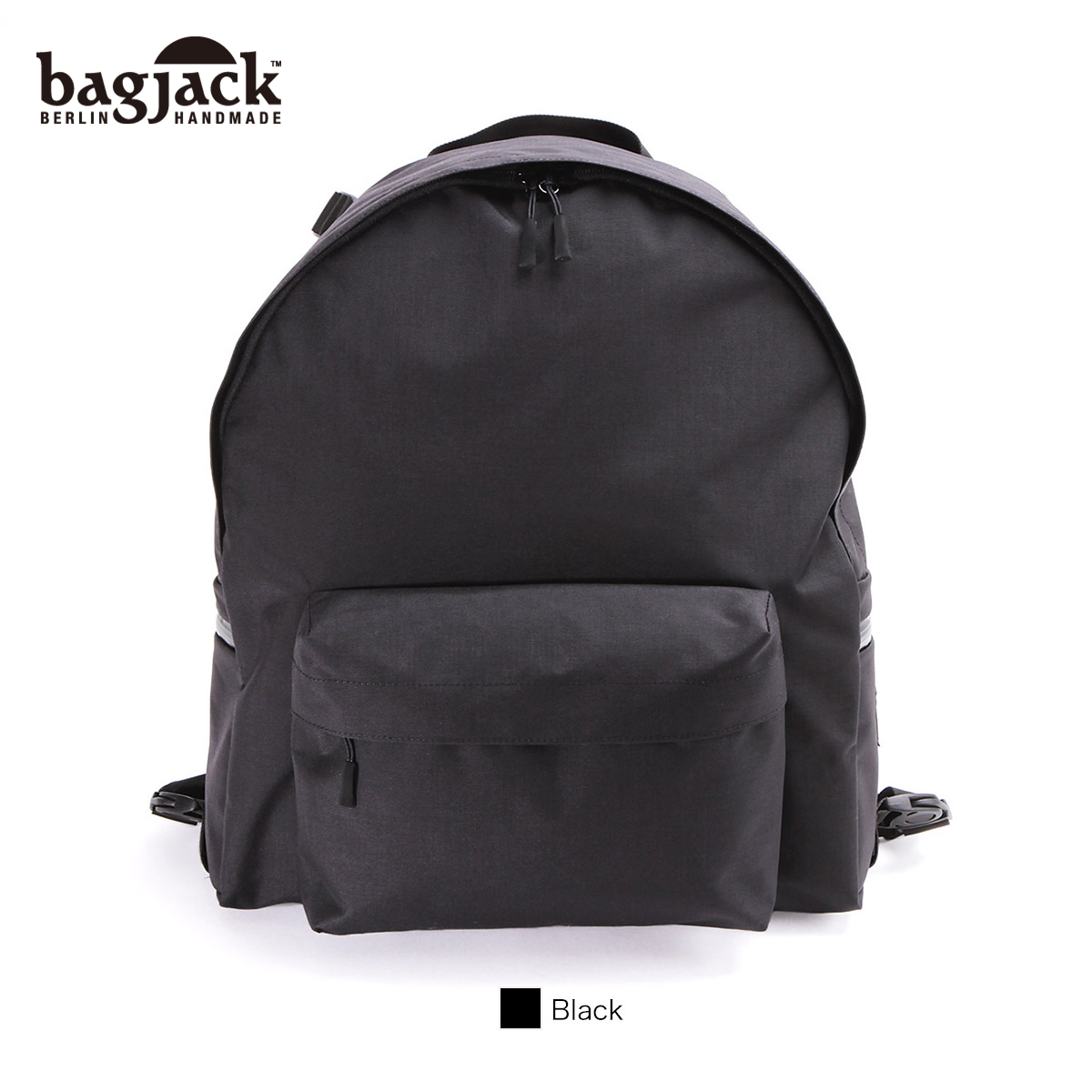 メンズ リュック 黒 大容量 bagjack / Daypack M - Black バッグ