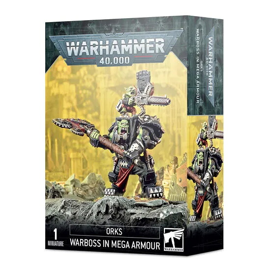 送料無料【ウォーハンマー 40000】オルク：オルク・ウォーボス（メガアーマー装備）ORKS: ORK WARBOSS IN MEGA ARMOUR 50-56 4,410円