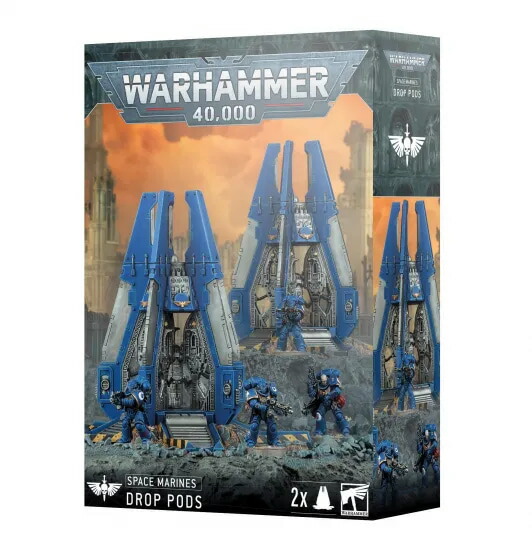 貨物輸送無料【ウォーハンマー 40000】スペースマリーン：ドロップポッド SPACE MARINES: DROP PODS 48-101
