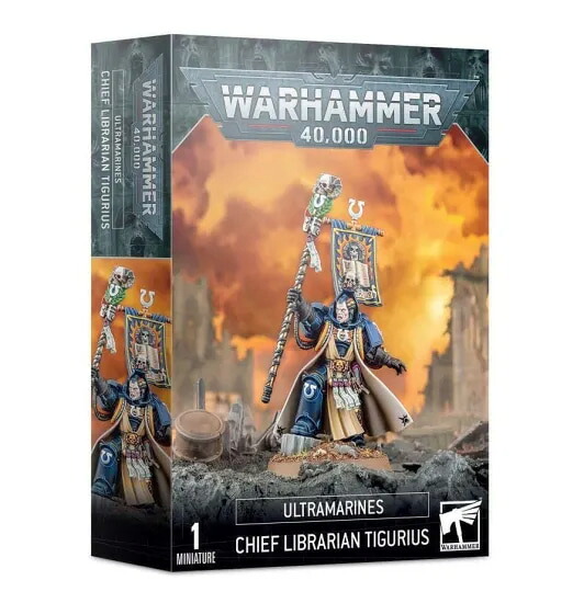 貨物輸送無料【ウォーハンマー 40000】ウルトラマリン:旗がしら図書館員 ティグリウス ULTRA MARINES:Chief Librarian Tigurius [オンライン押さえる品]
