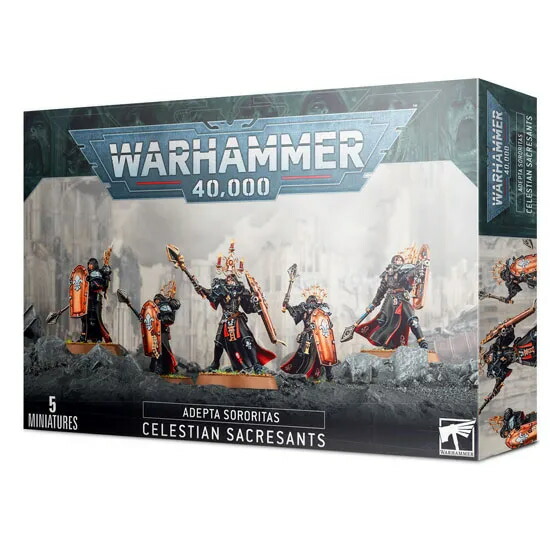 送料無料【ウォーハンマー 40000】アデプタ・ソロリタス:セレスティアン・サクレサント ADEPTA SORORITAS CELESTIAN SACRESANTS 52-35