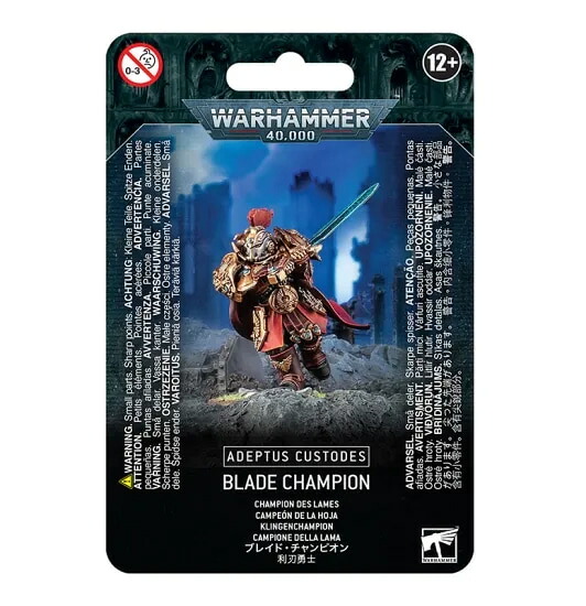 送料無料【ウォーハンマー 40000】アデプトゥス・カストーデス ブレイドチャンピオン ADEPTUS CUSTODES:BLADE CHAMPION