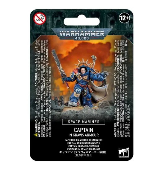 [送料無料] 【ウォーハンマー 40000】スペースマリーン: キャプテン（グラヴィスアーマー装備） CAPTAIN IN GRAVIS ARMOUR 48-70