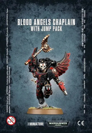 送料無料【ウォーハンマー 40000】ブラッドエンジェル：チャプレイン ジャンプパック装備 BLOOD ANGELS CHAPLAIN WITH JUMP PACK 41-17