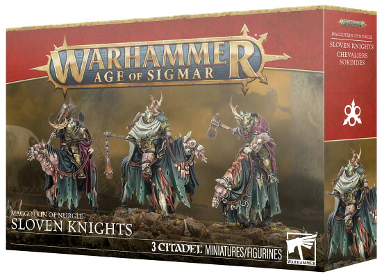 送料無料　【ウォーハンマー AGE OF SIGMAR】マゴットキン・オヴ・ナーグル:スロヴンナイト MAGGOTKIN OF NURGLE: SLOVEN KNIGHTS 83-114