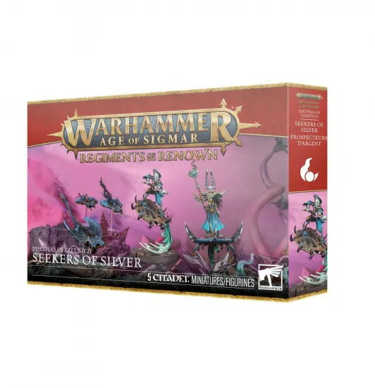 貨物輸送無料 3/28発売取って置く【ウォーハンマー AGE OF SIGMAR】ディサイプル・オヴ・ティーンチ：名高き聯隊 銀の求道者 83-108