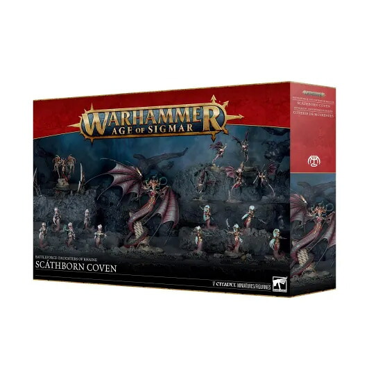 貨物輸送無料 4/11発売取っておく【ウォーハンマー AGE OF SIGMAR】バトルフォース：ドーター・オヴ・カイン：影出どころの魔法つかい団 85-67