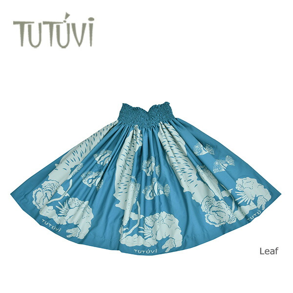 TUTUVI   パウスカート  ブルー系   フラダンス ブルー（青）｜パウスカート