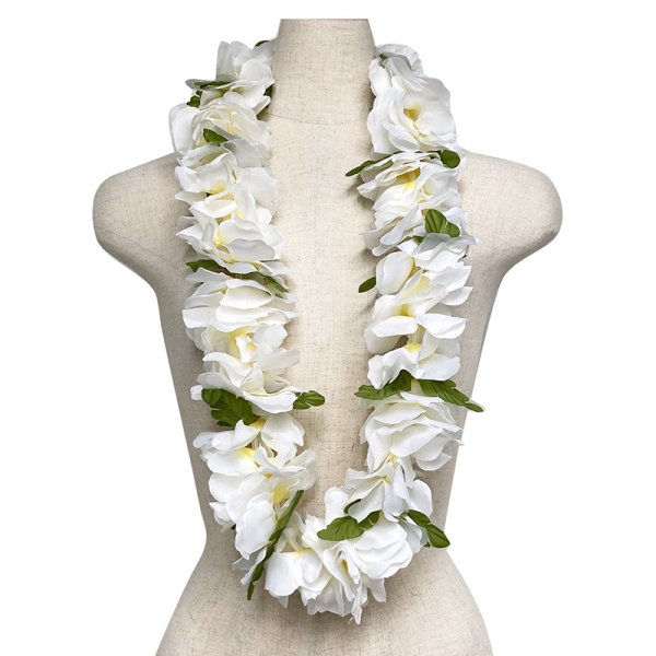 フラダンス衣装 レイ ハワイ 花飾り イベント フラ ハワイアンレイ フラワーレイ Wy 64 フラワーズレイ ホワイトイエロー 白黄 安心の実績 高価 買取 強化中