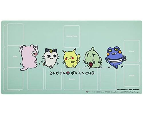 楽天市場】ポケモンカードゲーム ラバープレイマット 24じかんポケモン