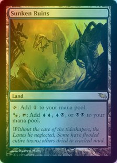 マジックザギャザリング MTG 無色 沈んだ廃墟 SHM-280 レア Foil 【中古】