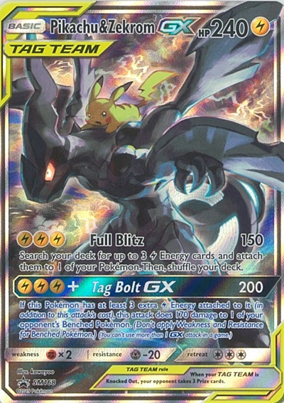 楽天市場 ポケモンカード ピカチュウ ゼクロムgx 英語版 Promo Sm168 Promo ランクa 中古 トレカ通販 トレトク楽天市場店