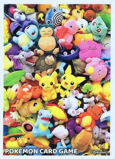 ポケカ デッキシールド(スリーブ) メガルカリオのポンチョを着たピカチュウ バラ】 日版 ポケセン限定 メガルカリオのポンチョを着た