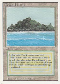 特別訳あり特価】 マジックザギャザリング MTG 無色 Tropical Island