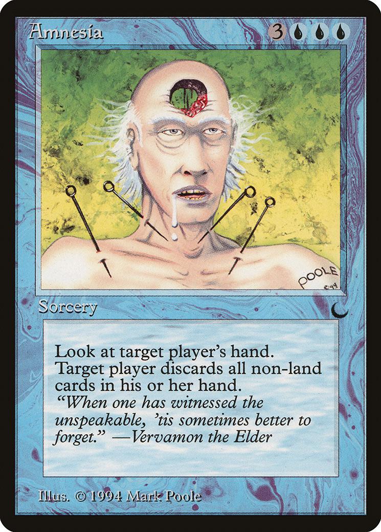 マジックザギャザリング MTG 青 Amnesia DRK-20 アンコモン 【中古】画像