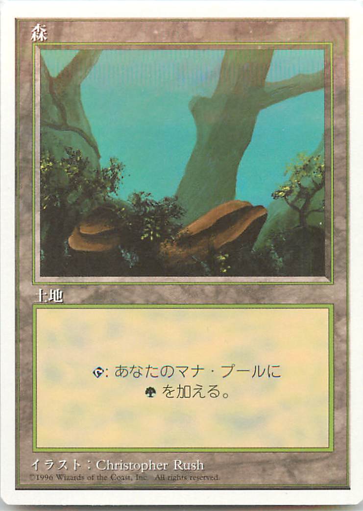 楽天市場 マジックザギャザリング Mtg 無色 森 4ed 378 基本土地 ランクa 中古 トレカ通販 トレトク楽天市場店