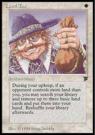 マジックザギャザリング MTG 白 土地税 LEG-26 アンコモン 【中古】