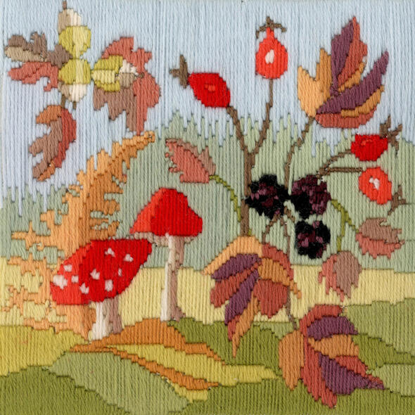 Bothy Threads ロングステッチ刺繍キット 「Long Stitch Seasons: Autumn」 LSS3 (四季/秋) ボシースレッズ 【海外取り寄せ/納期40～80日程度】 5,569円