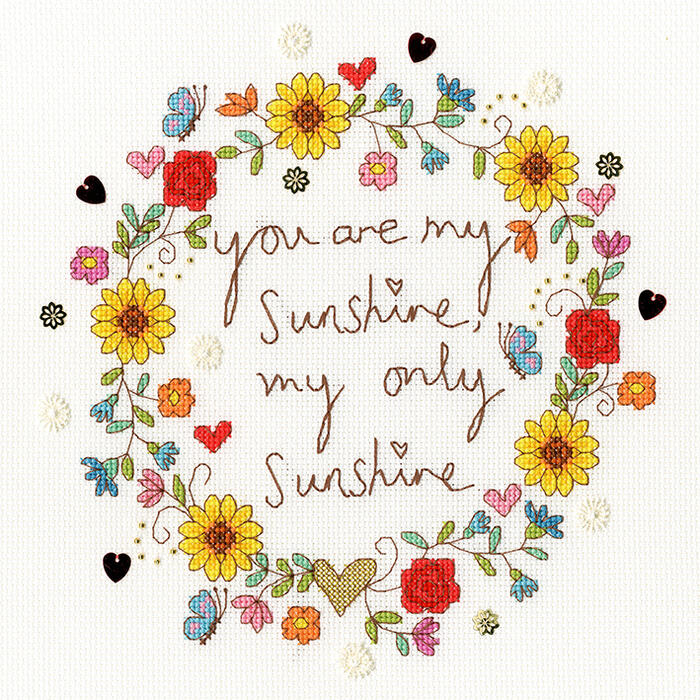 Bothy Threads クロスステッチ刺繍キット 「Love Sunshine」 XKA19 ボシースレッズ
