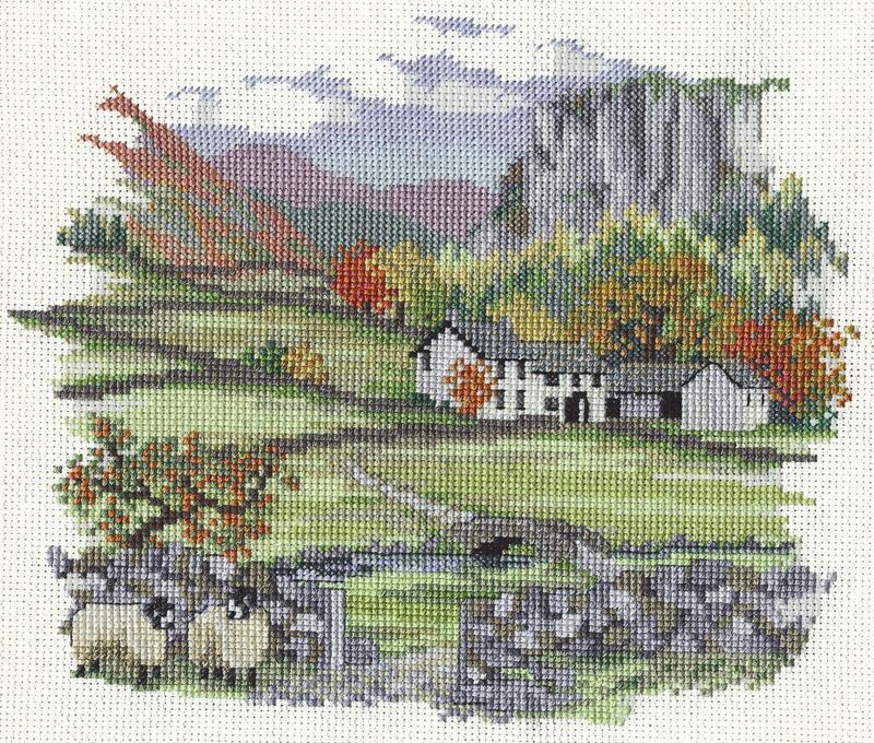 Bothy Threads クロスステッチ刺繍キット 「Countryside - Cragside Farm」 CON01 (カントリーサイド / クレイグサイド・ファーム) ボシースレッズ 【海外取り寄せ/納期40～80日程度】