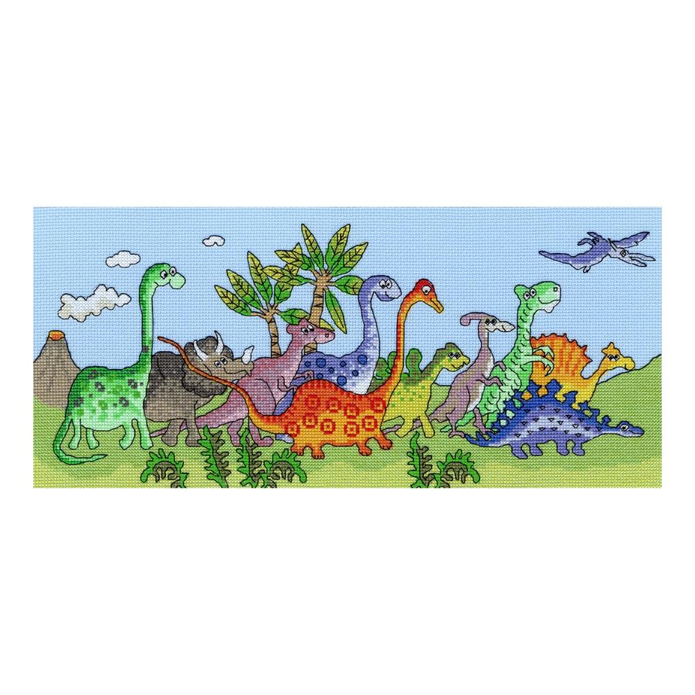 Bothy Threads クロスステッチ刺繍キット 「Dinosaur Fun」 XJR22 (恐竜) ボシースレッズ 【海外取り寄せ/納期40～80日程度】