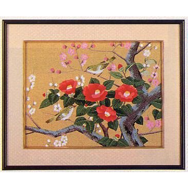 文化刺繍 東京文化刺繍キット No147 <br>あじさいと小鳥（3号） Amazon