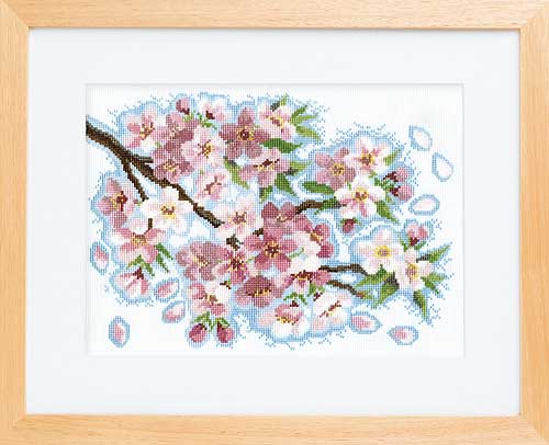 楽天市場】(sk208)刺繍キット 予約販売【さくら】 クロスステッチ