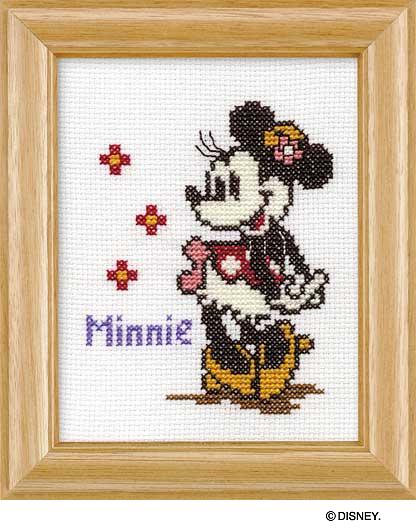 楽天市場 Olympusクロスステッチ刺繍キット 7235 ミニーマウス 額付 ディズニー Minnie Mouse C Disney クロス刺繍キット オリムパス Hand Work とりい