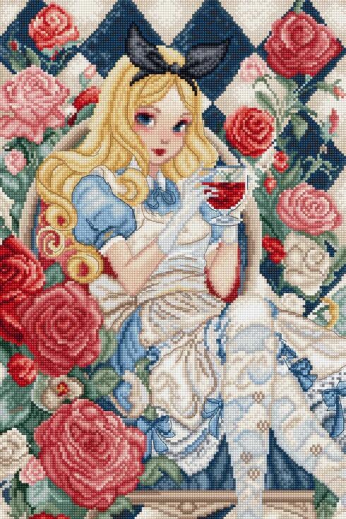 LETISTITCH クロスステッチ刺繍キット L9960 "A Glimpse of Wonderland" (ワンダーランドのひととき) 【海外取り寄せ/納期45~90日程度】|HAND WORK とりい