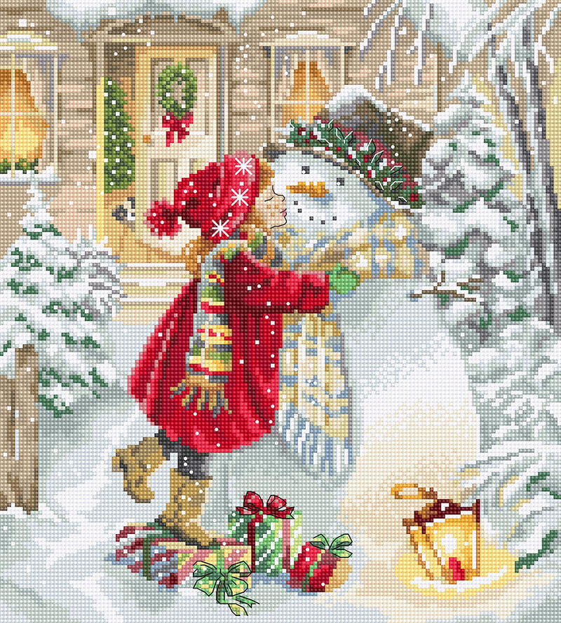 LETISTITCH クロスステッチ刺繍キット L8057 "Winter playtime" (ウィンター・プレイタイム クリスマス) 【海外取り寄せ/納期45～90日程度】｜HAND WORK とりい 6,553円