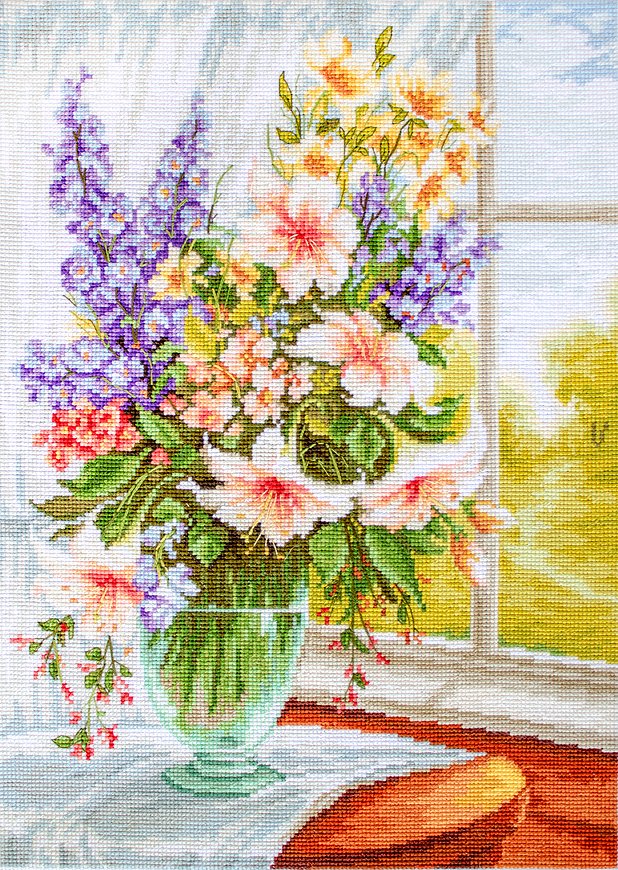 LUCA-S クロスステッチキット ルーカス Luca-S クロスステッチ刺繍キット 夏の花のブーケ 16ct