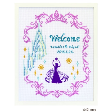 楽天市場 クロスステッチ刺繍キット 7468 ウェルカムボード アナと雪の女王 Frozen ディズニー プリンセス ウェディング C Disney Princess Hand Work とりい