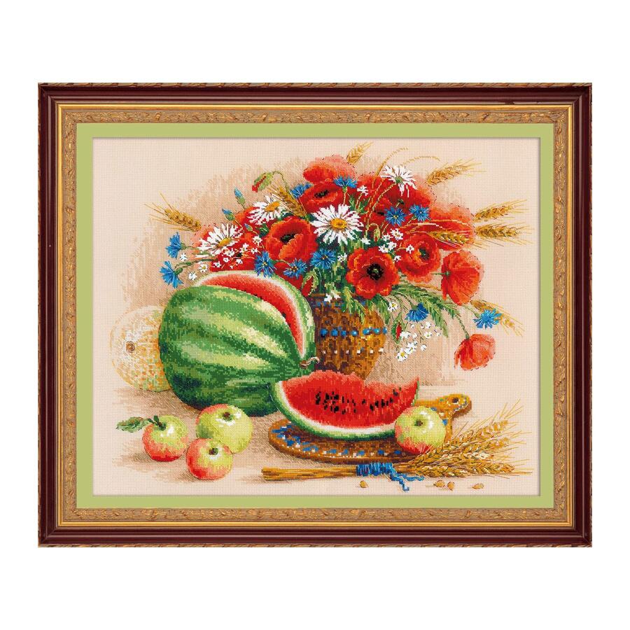 楽天市場 Riolisクロスステッチ刺繍キット No 100 060 Still Life With Watermelon スイカの静物画 1oficioverde Com Br