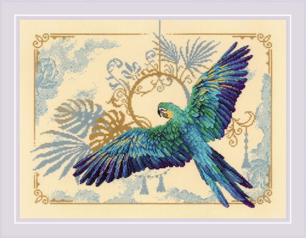 RIOLISクロスステッチ刺繍キット No.2182 "Tropical Beauty" (トロピカル・ビューティ) 【海外取り寄せ/納期30～60日程度】｜HAND WORK とりい