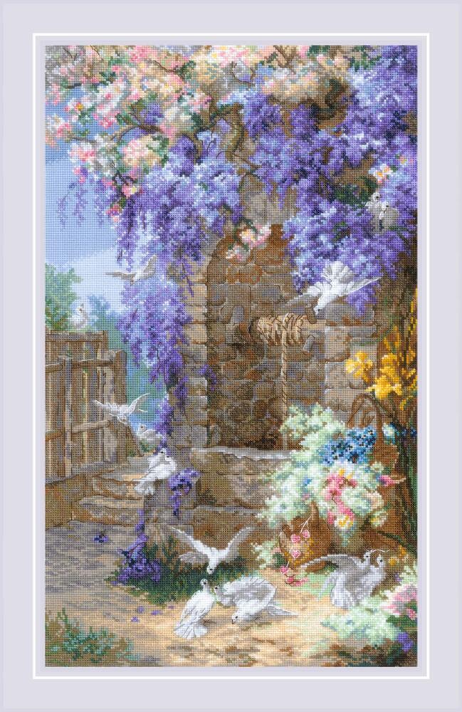 RIOLISクロスステッチ刺繍キット No.2279 "Spring" after E. Bidou's painting (ユージーン・ビダウ 春) 【海外取り寄せ/納期1～2ヶ月程度】｜HAND WORK とりい