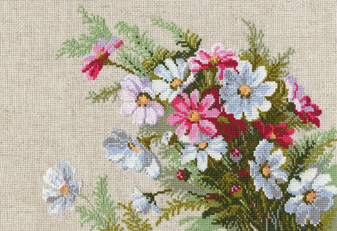 RIOLISクロスステッチ刺繍キット No.583 「Cosmos」 (コスモス 秋桜) 【海外取り寄せ/納期30〜60日程度】 | HAND  WORK とりい