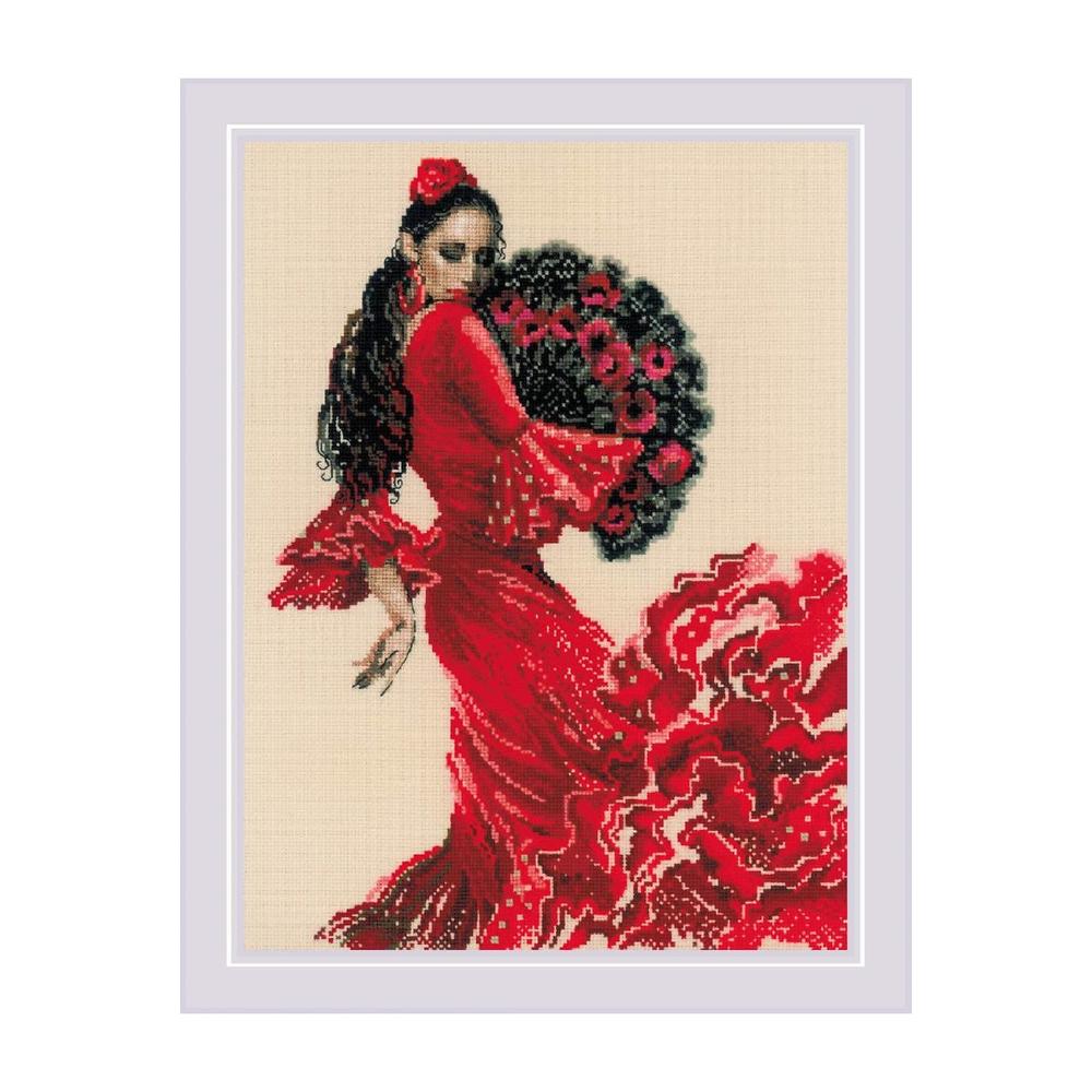 RIOLISクロスステッチ刺繍キット No.1740 「Dancer」 (ダンサー 踊り子) 【海外取り寄せ/納期30~60日程度】|HAND WORK とりい